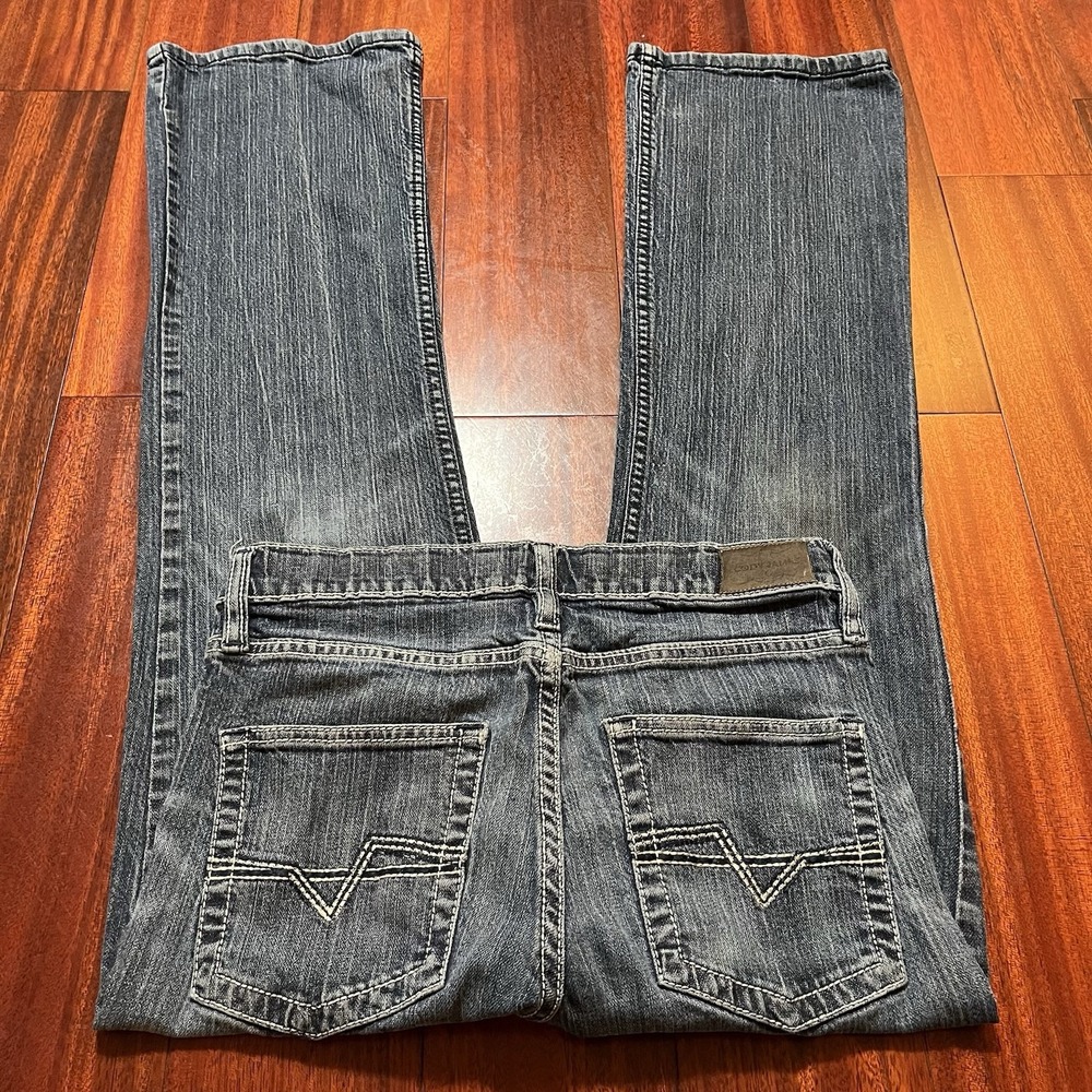 Cody James Womens 20 Reg 28x29 Bootcut Blue Medium Wash Grunge Streetwear Fade